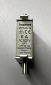 Pack of 1 BUSSMANN 6NHC00 G Fuse - Picture 1 of 2