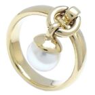 Tiffany&Co. Door Knock 18K Yellow Gold Ring Pearl 7Mm Size 5.5 /291520