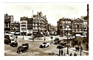 LONDRES - CIRCO PICCADILLY, MIRANDO HACIA ABAJO AVENIDA SHAFTESBURY Foto Real Postal - Imagen 1 de 1