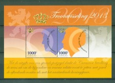 Curacao 2013 - Thronwechsel Königin Beatrix König Willem-Alexander - Block 11 **
