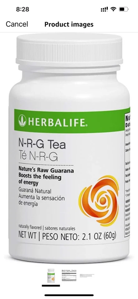 NRG Nature's Raw Guarana Powder Tea 2.1 Oz - Image 1 of 2