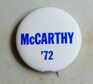 Eugene McCarthy 1972 Kampagne Pin Button Politisch - Bild 1 von 1
