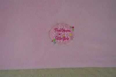 Baby Starters Thank Heaven for Little Girls Manta Bebé Rosa Flor Corona Tiara Foto 1 de 4