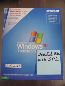 Microsoft Windows XP Professional w/SP2 Full English Retail MS WIN PRO =SEALED= - Picture 1 of 6