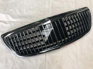 MAYBACH 222 FRONT GRILL FACELIFT BLACK GLOSS MERCEDES W222 AMG 2017+ PANAMERICAN - Bild 1 von 3