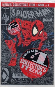 Cómics de Marvel de Spider-Man 1 casi nuevo/m 1990 empaquetados y firmados Todd McFarlane - Imagen 1 de 2