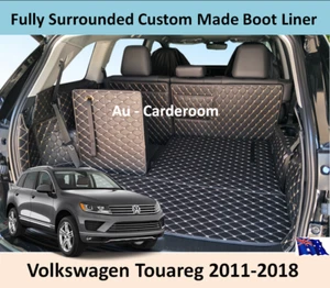 Fits Volkswagen Touareg 2011-2018 Custom Made Trunk Boot Mats Liner Cargo Cover - Picture 1 of 10
