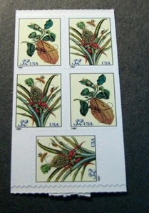 US Briefmarken Scott # 3129b Merian Botanical Prints 1997 Bklt. 5er Scheibe siehe HinweisL325 - Bild 1 von 1