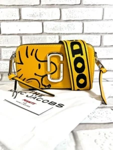 Marc Jacobs x Peanuts Snoopy Woodstock Camera Snapshot Bag 735 Yellow New - Picture 1 of 7