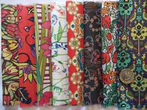 8 pieces of Liberty Tana Lawn cotton quilting Scrap Pack Size 6’’x 9” - Picture 1 of 9