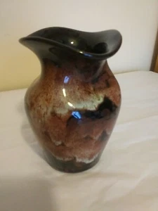 Ewenny Pottery Vase Brown Glaze Hand Thrown in Wales 5" Tall Unique Style - Picture 1 of 6