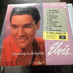 ELVIS PRESLEY*SOMETHING FOR EVERYBODY-VINYL LP*RCA BLK LABEL*1961 1ST PRESSING - Picture 1 of 7
