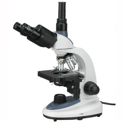 AmScope T380C 40X-2500X 1W LED Trinocular Compound Microscope - Image 1 of 4