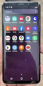 Samsung Galaxy S9 SM-G960U 64GB T-Mobile Unlocked purple BLACK SPOTS ON SCREEN - Picture 1 of 2