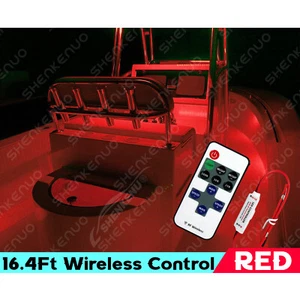 Luz LED roja para barco cubierta impermeable 12V arco remolque pontón luces tira marina - Imagen 1 de 11