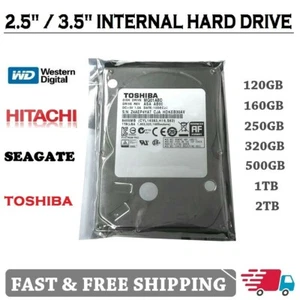 Internal Hard Drive 2.5" Laptop Games| 3.5" Desktop CCTV DVR | SATA HDD upto 3TB - Picture 1 of 1