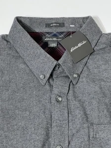 Neu Eddie Bauer Field Flanell Grau Herren XXL Relaxed Fit - Bild 1 von 4