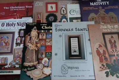 Вышивка крестом счет буклеты узоры Рождество снеговик Санта чулок - Изображение 1 из 4