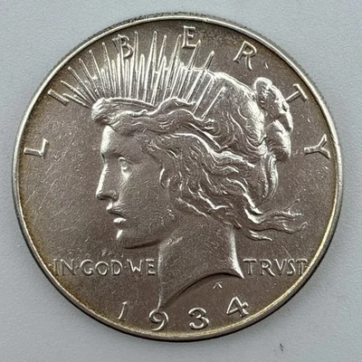 1934-P Silver Peace Dollar / Nice Coin / Great Details #4272D - Image 1 of 4