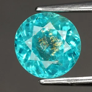 💎 Apatite 1,20 ct 6,3 mm rotonda naturale blu verde - non riscaldata, pietra preziosa Brasile - Foto 1 di 4