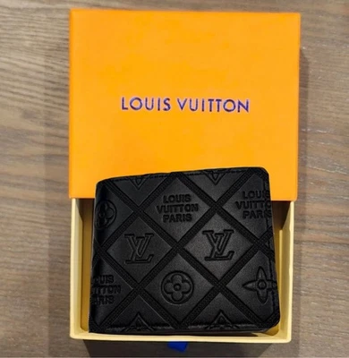 Louis Vuitton Graphite Embossed Canvas Wallet Card Holder With GiftBox - Image 1 of 4