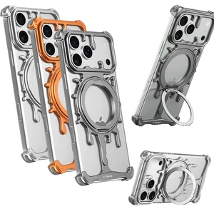 Slim Magnetic Metal Ring Stand Case Bumper Cover For iPhone 17 Pro 17 Pro Max - Picture 1 of 15