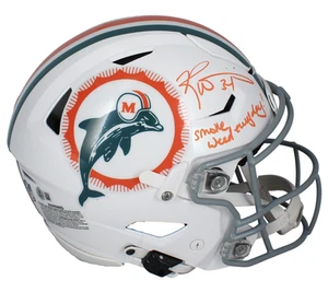 Ricky Williams Autographed / Inscribed Miami Dolphins Speedflex Helmet Beckett - Picture 1 of 3