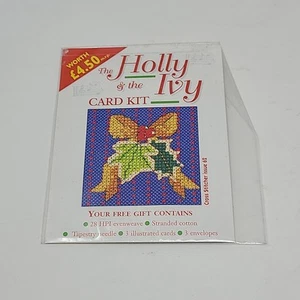 THE HOLLY AN THE IVY Christmas Cross Stitch Cover Kit - Bild 1 von 3