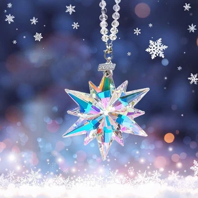 Colgante Coche Decoración Cristal Copos de Nieve Colgantes Adornos Accesorios Interior Coche  Foto 1 de 4