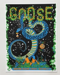 Goose The Band Poster MSG Madison Square Garden NY 2025 Official Signed AP X/60 - Foto 1 di 12