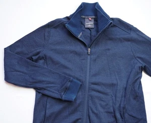 Ulvang Commute WOOL Jacket mens Full Zip Sweatshirt top size XL navy blue 21061 - Picture 1 of 11