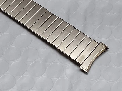 Bulova Expension Stainless Steel Watch Band Bracelet 18.5mm 17mm 16mm Vintage - Image 1 of 4
