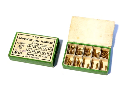 Old Box of Brass Pendulum Caps Longcase Clock Parts - Spares & Repairs #LCC1 - Image 1 of 4