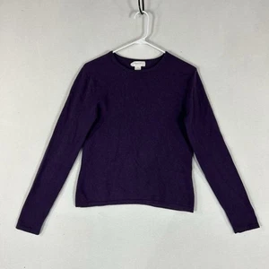 Marshall Fields 100% Cashmere Sweater Womens Small Pullover Knit Purple Casual - Picture 1 of 8