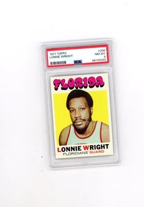 1971 Topps PSA 8#206 Lonnie Wrightl Rookie Blazer! - Picture 1 of 2