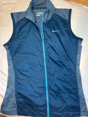 耐克 Golf Tour Performance Dri-Fit 拉链背心蓝色女式全拉链无袖 — 第 1/4 张图片