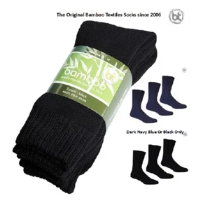 Socks Bamboo Textiles Extra Thick 3 pack 92% The Original VALUE PACK + FREE Post - Picture 1 of 6