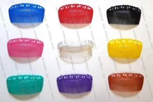 UK Hair Combs Ornament Figure Curved Side Slides Fascinator Plastic Sidecomb x 3 - Picture 1 of 18