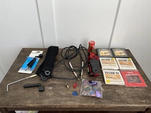 Guitar Player Lot Martin Strings Levi’s + Other Quality Strap Whammy Bar Winder - Picture 1 of 10