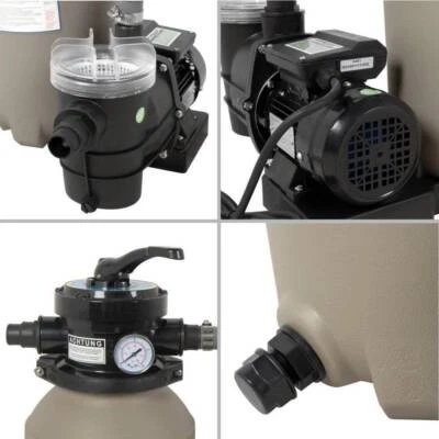 Sandfilteranlage Trend Top Ø 250 mm I bis 16 m³ Wasservolumen I 500g Filterbälle - Bild 1 von 4