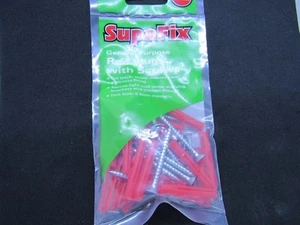WALL PLUGS & SCREWS General purpose red supafix SFGP20 ( pack of 20 ) - Picture 1 of 1