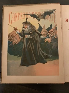 Contes de Madame D'Aulnoy French Fairy Tales Color Plates 1890 Mother Goose - Picture 1 of 12