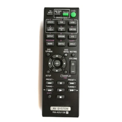 New Replace RM-ADU138 Audio/Video Receiver AV Remote Control For Sony DAV-TZ140 - Image 1 of 2