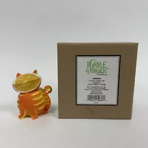 Enesco Home Grown Tabby Cat Peeled Orange 2010 Retired Anthropomorphic - Picture 1 of 5