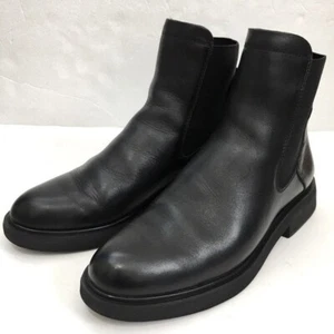Franco Sarto Brood Black Leather Chelsea Pull On Ankle Boots - Picture 1 of 14