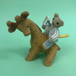Vintage Jane Hissey Little Bear & Jolly Tall Resin Ornament *Damaged* 1990s - Picture 1 of 7