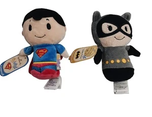 Hallmark Itty Bittys DC Comics Batman CATWOMAN and SUPERMAN with Tags lot of 2 - Picture 1 of 4