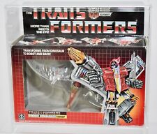 Vintage 1985 G1 Transformers Dinobot Swoop 100  Complete Box & Bubble CGA Case