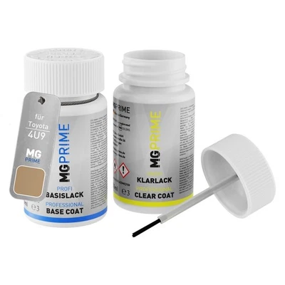 Autolack Lackstift Set für Toyota 4U9 Ginger Beige Metallic Basis Klarlack - Bild 1 von 4