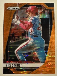 2025 Panini Prizm Mike Schmidt /399 Orange Disco Prizm #50 Phillies - Bild 1 von 2